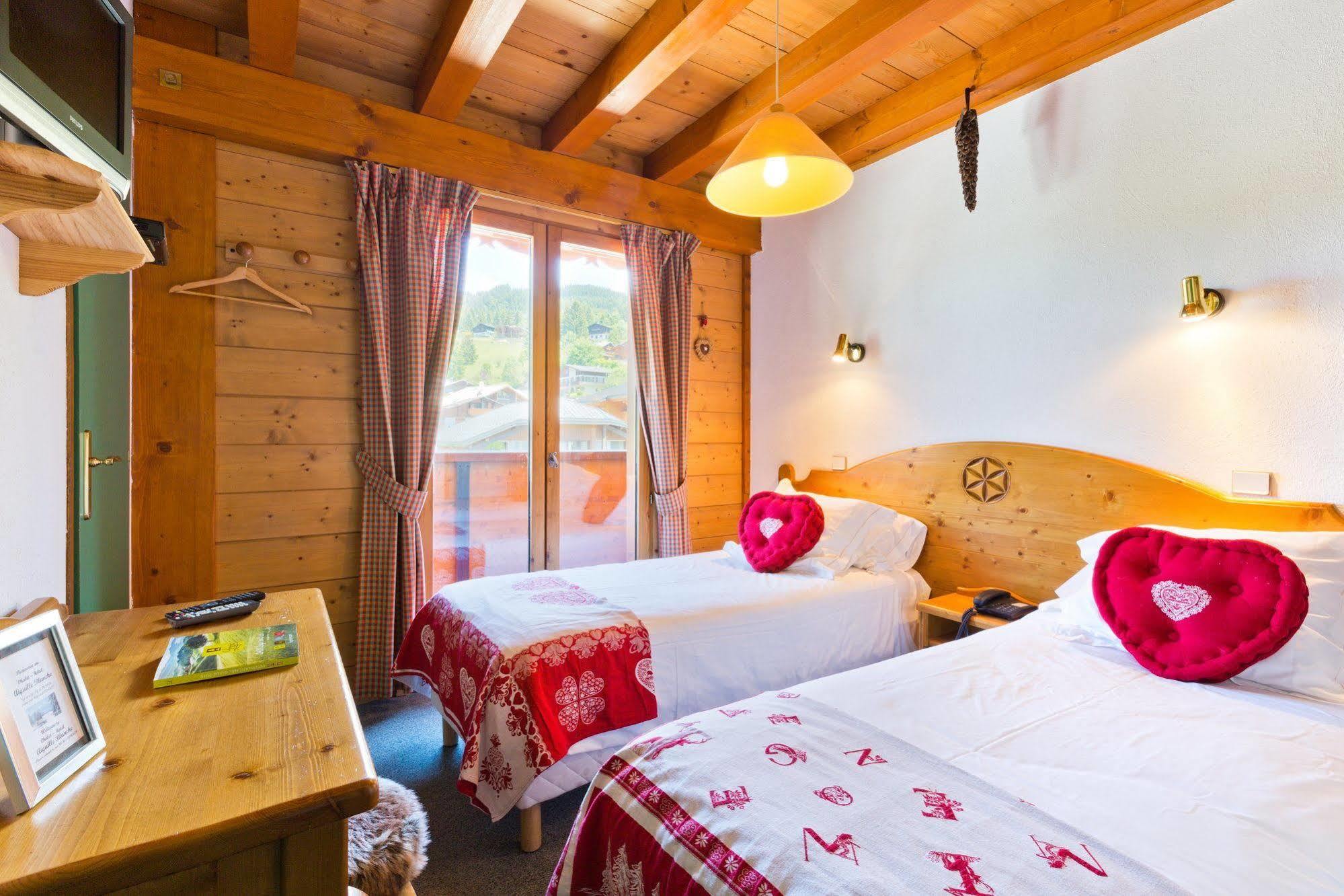 Chalet Hotel Aiguille Blanche Logis Les Gets Eksteriør bilde